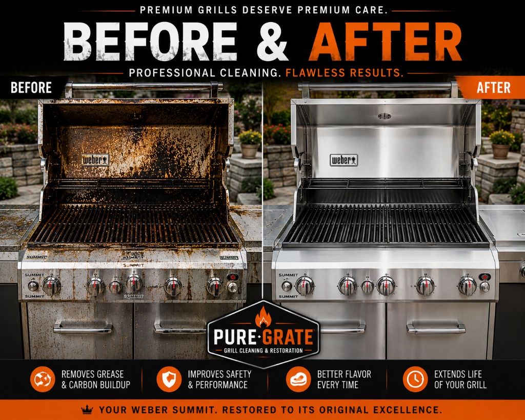 Weber Summit restoration proof by Pure Grate